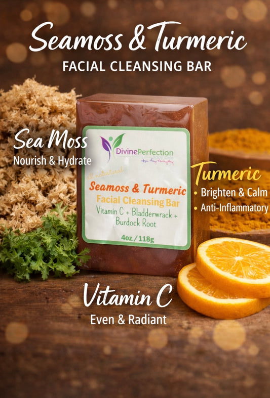 Sea Moss & Turmeric Facial Cleansing Bar